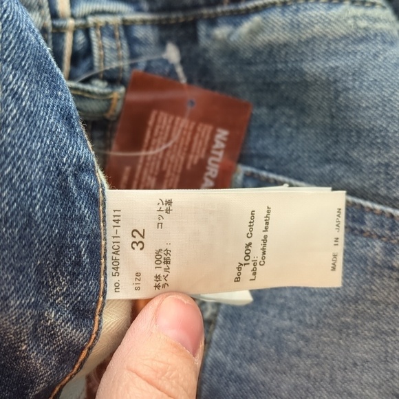 Moussy Vintage MV Saint Charles Remake Flare in blue made in Japan denim size 32 - Picture 14 of 16